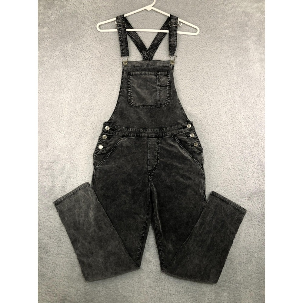 American Eagle Corduroy Overalls Womens S/P (28x26) Black